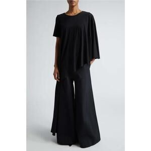 Chic Black Asymmetrical Top - Puppets and Puppets Poole Asymmetrical Top